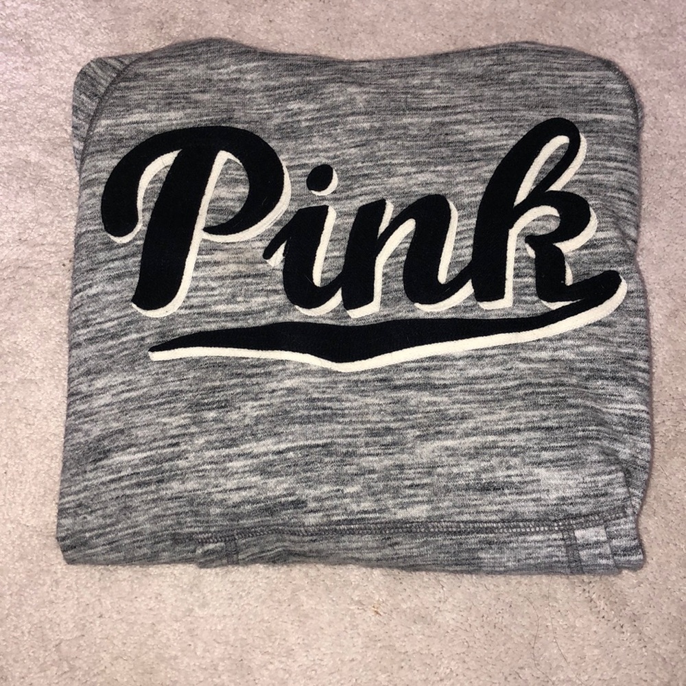 Grey PINK hoodie